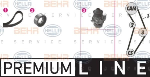 Hella 8MP 376 800-861 TIMING BELT KIT WITH WATER PUMP 8MP376800861: Buy near me in Poland at 2407.PL - Good price!