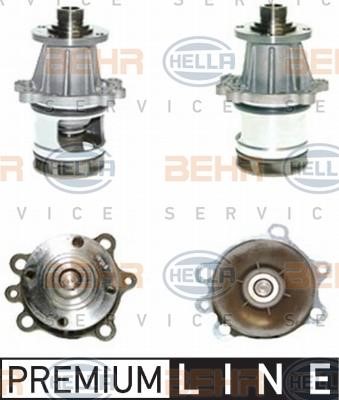 Hella 8MP 376 801-031 Water pump 8MP376801031: Buy near me in Poland at 2407.PL - Good price!