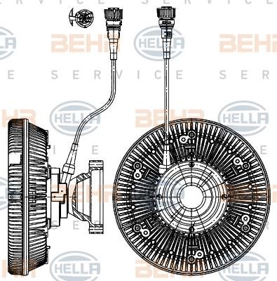 Hella 8MV 376 907-311 Вискомуфта 8MV376907311: Отличная цена - Купить в Польше на 2407.PL!