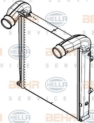 Hella 8ML 376 908-071 Интеркулер 8ML376908071: Отличная цена - Купить в Польше на 2407.PL!