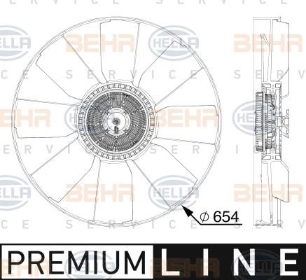 Hella 8MV 376 911-511 Вентилятор, охолодження двигуна 8MV376911511: Приваблива ціна - Купити у Польщі на 2407.PL!