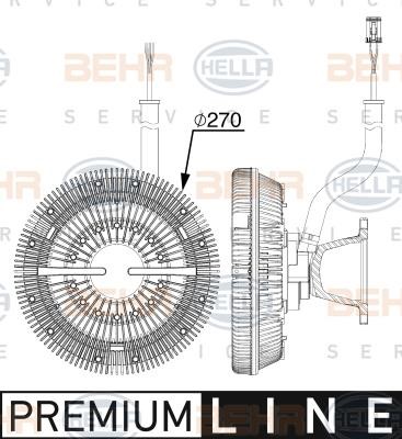 Hella 8MV 376 912-191 Kupplung, Kühlerlüfter 8MV376912191: Kaufen Sie zu einem guten Preis in Polen bei 2407.PL!