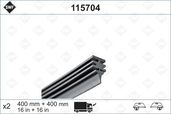 SWF 115704 Wiper Blade Rubber 115704: Buy near me in Poland at 2407.PL - Good price!