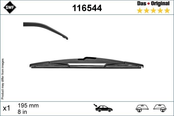SWF 116544 Wiper Blade 116544: Buy near me at 2407.PL in Poland at an Affordable price!