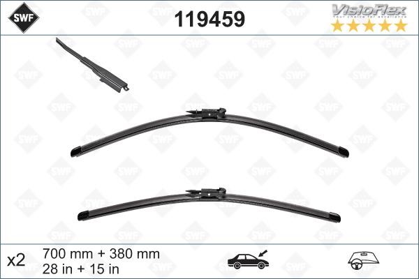 SWF 119459 Wiper Blade Kit SWF VisioFlex OE 700/380 119459: Buy near me in Poland at 2407.PL - Good price!