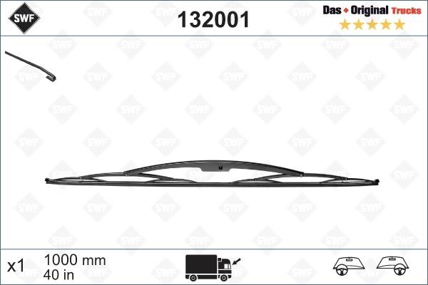 SWF 132001 Wiper Blade Frameless 1000 mm (39") 132001: Buy near me in Poland at 2407.PL - Good price!