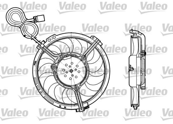 Valeo 698658 Вентилятор радіатора охолодження 698658: Приваблива ціна - Купити у Польщі на 2407.PL!