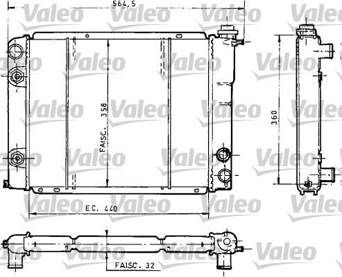 Valeo 730035 Radiator, engine cooling 730035: Buy near me in Poland at 2407.PL - Good price!