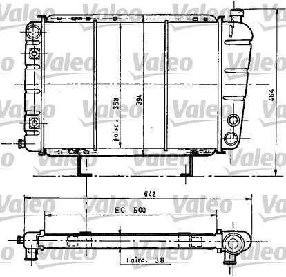 Valeo 730068 Радіатор охолодження двигуна 730068: Приваблива ціна - Купити у Польщі на 2407.PL!