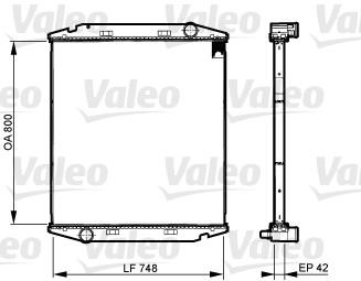 Valeo 733510 Радіатор охолодження двигуна 733510: Приваблива ціна - Купити у Польщі на 2407.PL!