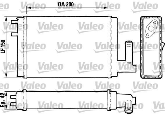 Valeo 883023 Heat exchanger, interior heating 883023: Buy near me in Poland at 2407.PL - Good price!