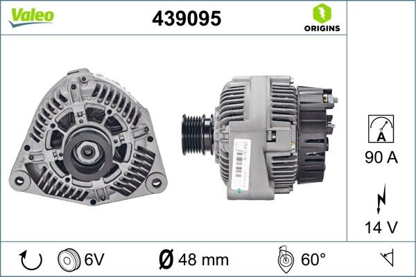 Valeo 439095 Generator 439095: Kaufen Sie zu einem guten Preis in Polen bei 2407.PL!