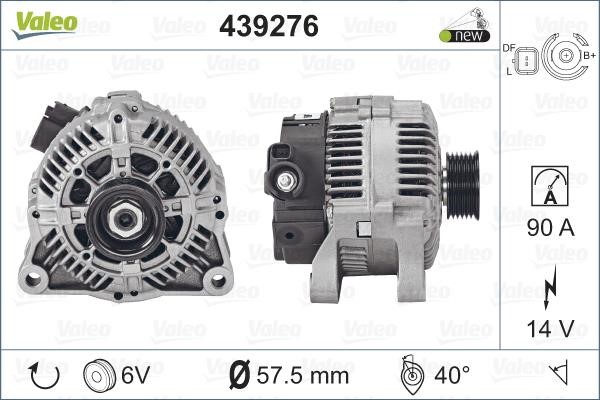 Valeo 439276 Generator 439276: Kaufen Sie zu einem guten Preis in Polen bei 2407.PL!