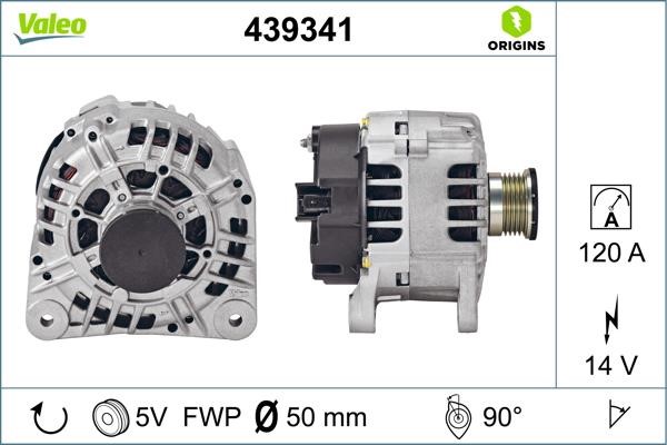 Valeo 439341 Alternator 439341: Buy near me at 2407.PL in Poland at an Affordable price!