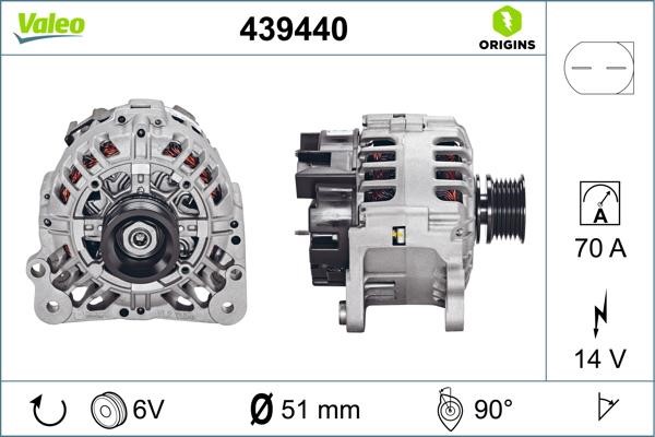 Valeo 439440 Generator 439440: Kaufen Sie zu einem guten Preis in Polen bei 2407.PL!