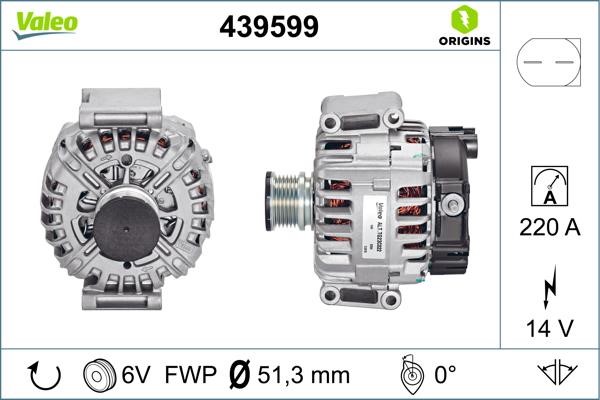 Valeo 439599 Generator 439599: Kaufen Sie zu einem guten Preis in Polen bei 2407.PL!