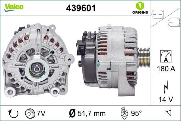 Valeo 439601 Alternator 439601: Buy near me in Poland at 2407.PL - Good price!