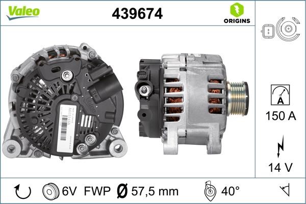 Valeo 439674 Generator 439674: Kaufen Sie zu einem guten Preis in Polen bei 2407.PL!
