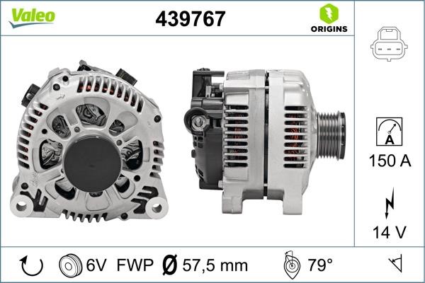 Valeo 439767 Generator 439767: Kaufen Sie zu einem guten Preis in Polen bei 2407.PL!