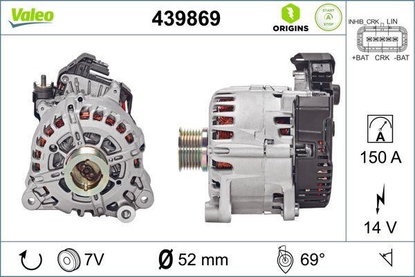 Valeo 439869 Generator 439869: Kaufen Sie zu einem guten Preis in Polen bei 2407.PL!