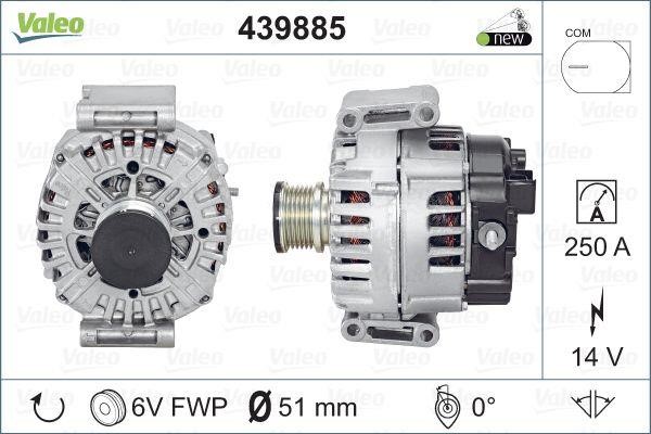 Valeo 439885 Alternator 439885: Buy near me in Poland at 2407.PL - Good price!