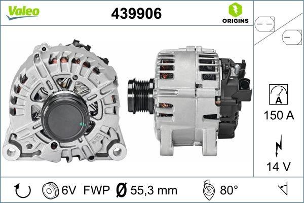 Valeo 439906 Alternator 439906: Buy near me at 2407.PL in Poland at an Affordable price!