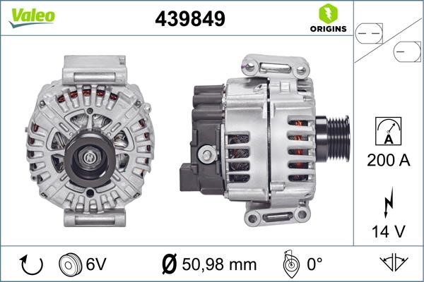 Valeo 439849 Generator 439849: Kaufen Sie zu einem guten Preis in Polen bei 2407.PL!