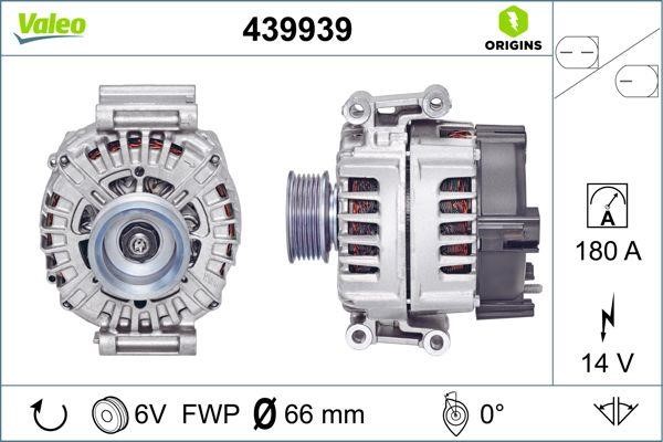 Valeo 439939 Alternator 439939: Buy near me at 2407.PL in Poland at an Affordable price!