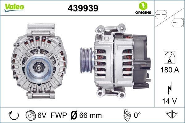 Valeo 439939 Alternator 439939: Buy near me in Poland at 2407.PL - Good price!