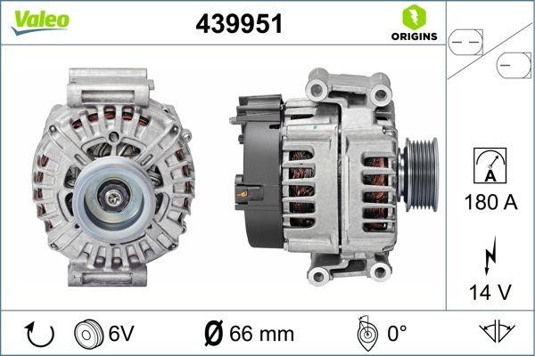 Valeo 439951 Alternator 439951: Buy near me in Poland at 2407.PL - Good price!