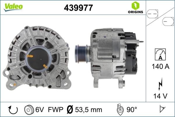 Valeo 439977 Alternator 439977: Buy near me in Poland at 2407.PL - Good price!