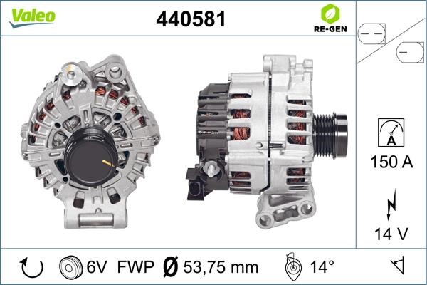 Valeo 440581 Alternator 440581: Buy near me at 2407.PL in Poland at an Affordable price!