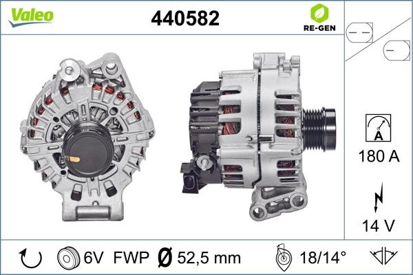 Valeo 440582 Alternator 440582: Buy near me at 2407.PL in Poland at an Affordable price!