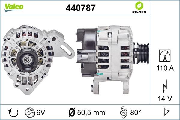 Valeo 440787 Генератор 440787: Отличная цена - Купить в Польше на 2407.PL!