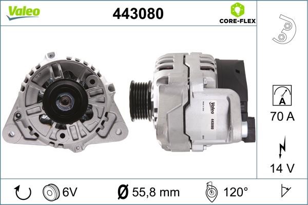 Valeo 443080 Alternator 443080: Dobra cena w Polsce na 2407.PL - Kup Teraz!