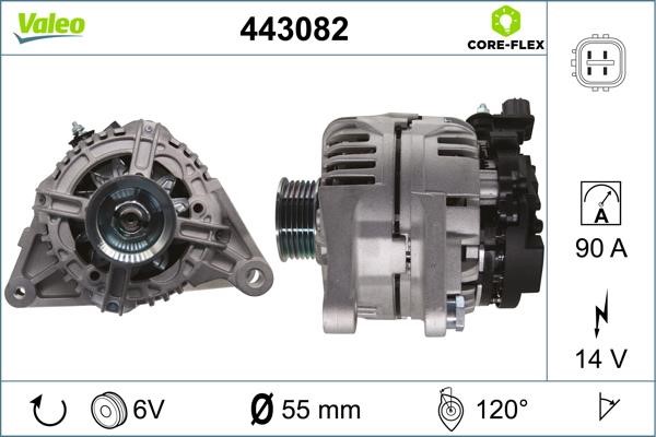 Valeo 443082 Генератор 443082: Отличная цена - Купить в Польше на 2407.PL!