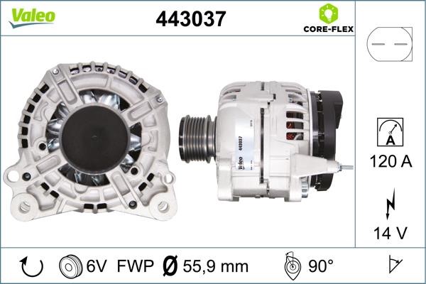 Valeo 443037 Alternator 443037: Dobra cena w Polsce na 2407.PL - Kup Teraz!