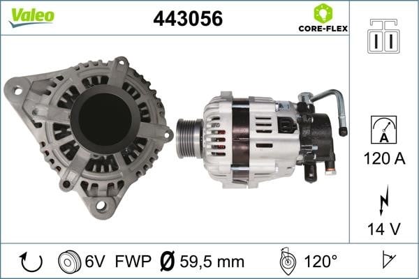 Valeo 443056 Alternator 443056: Buy near me at 2407.PL in Poland at an Affordable price!