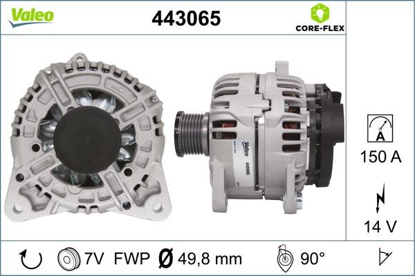 Valeo 443065 Alternator 443065: Buy near me at 2407.PL in Poland at an Affordable price!