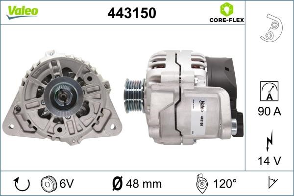 Valeo 443150 Alternator 443150: Dobra cena w Polsce na 2407.PL - Kup Teraz!