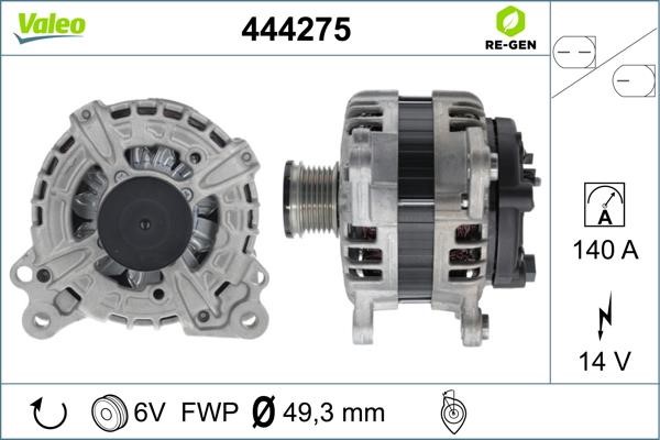 Valeo 444275 Generator 444275: Kaufen Sie zu einem guten Preis in Polen bei 2407.PL!