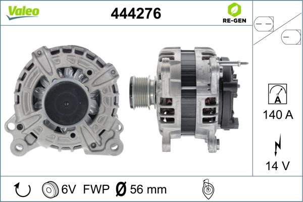 Valeo 444276 Генератор 444276: Приваблива ціна - Купити у Польщі на 2407.PL!