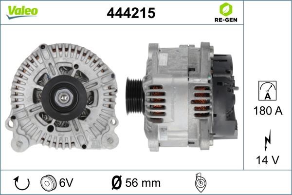 Valeo 444215 Alternator 444215: Buy near me in Poland at 2407.PL - Good price!