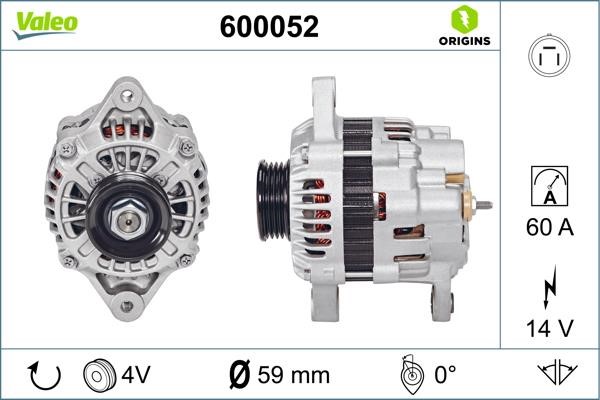 Valeo 600052 Alternator 600052: Dobra cena w Polsce na 2407.PL - Kup Teraz!