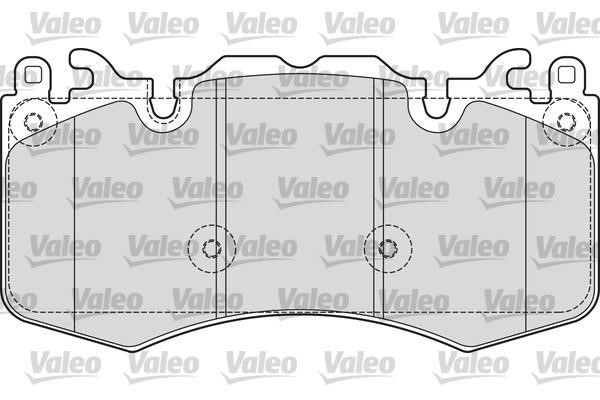 Valeo 601656 Тормозные колодки дисковые передние, комплект 601656: Отличная цена - Купить в Польше на 2407.PL!