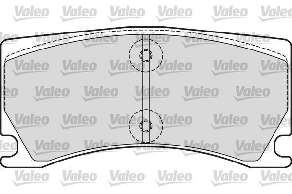 Valeo 601660 Front disc brake pads, set 601660: Buy near me in Poland at 2407.PL - Good price!