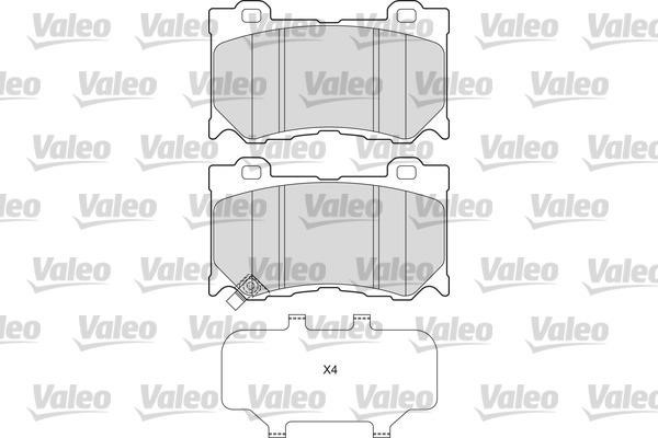Valeo 601663 Тормозные колодки дисковые передние, комплект 601663: Отличная цена - Купить в Польше на 2407.PL!