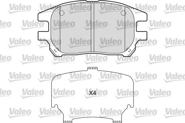 Valeo 601664 Тормозные колодки дисковые передние, комплект 601664: Отличная цена - Купить в Польше на 2407.PL!