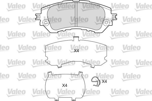 Valeo 601668 Тормозные колодки дисковые, комплект 601668: Отличная цена - Купить в Польше на 2407.PL!