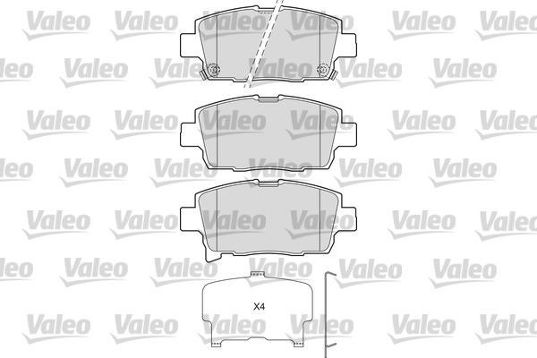 Valeo 601673 Front disc brake pads, set 601673: Buy near me in Poland at 2407.PL - Good price!